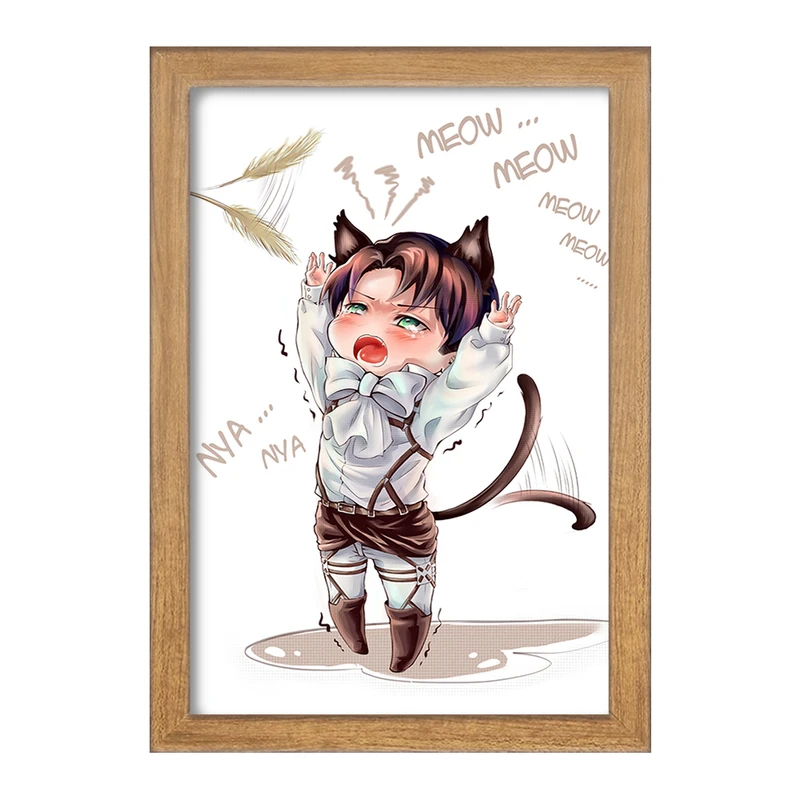 تابلو خندالو مدل لیوای انیمه اتک آن تایتان Attack on Titan  کد 18577