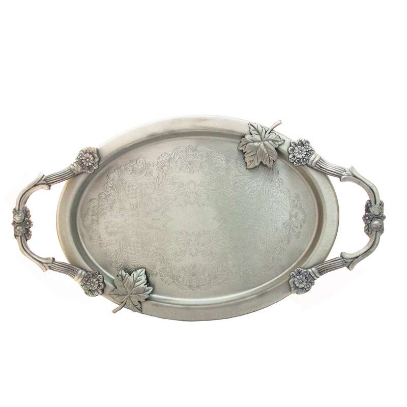 سینی پیتر پیوتر مدل برگ بیضی کد 8223 سینی پیتر پیوتر مدل برگ بیضی کد 8223