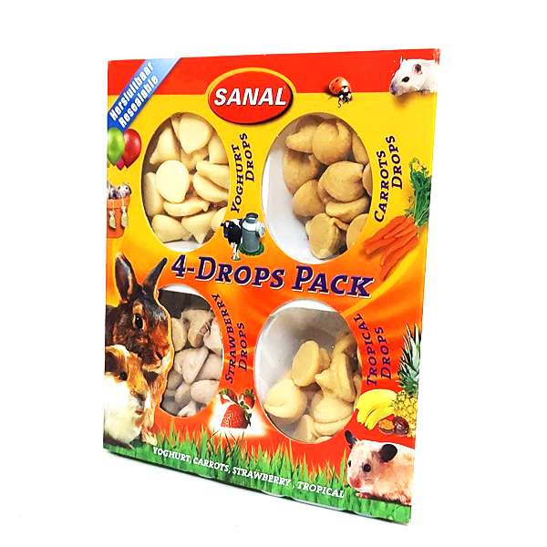 غذای تشویقی جوندگان سانال مدل 4-Pack Drops وزن 140 گرم