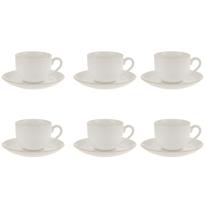 سرویس چای خوری 12 پارچه چینی زرین ایران سری ایتالیا اف مدل Zarin درجه عالی