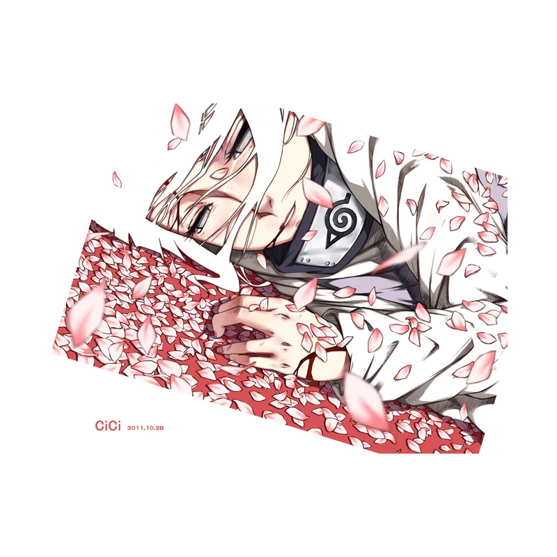 استیکر لپ تاپ و موبایل مدل انیمه طرح ناروتو هیناتا هیوگا Naruto Hinata Hyuga کد 1395