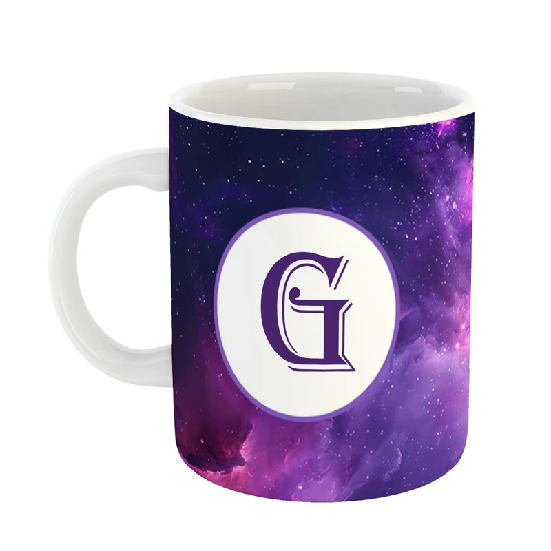 ماگ پادآفرین مدل فانتزی طرح حرف G کد 17