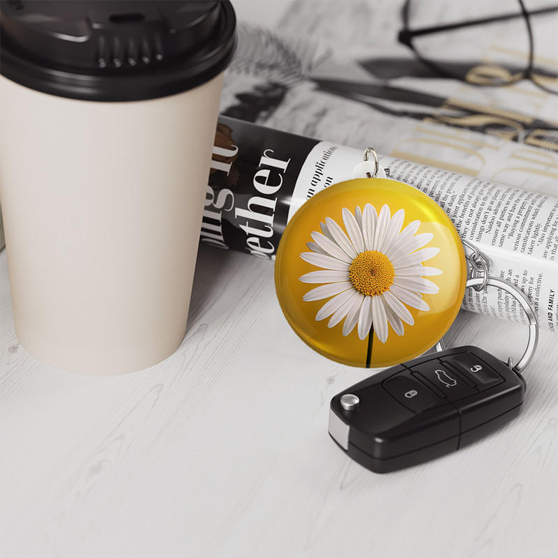 جاکلیدی خندالو مدل گل بابونه کد 29524