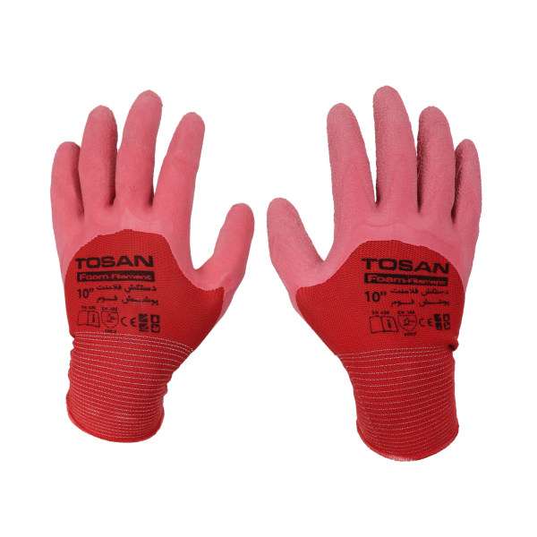 دستکش ایمنی توسن مدل TDP_F10 بسته2عددی دستکش ایمنی توسن مدل TDP_F10 بسته2عددی