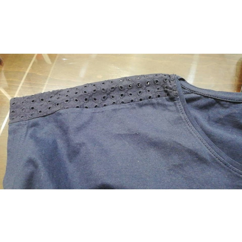 تی شرت آستین کوتاه زنانه اسمارا مدل 325049 رنگ سرمه ای