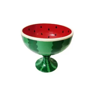 میوه خوری سفالی طرح هندوانه شب یلدا کد 02