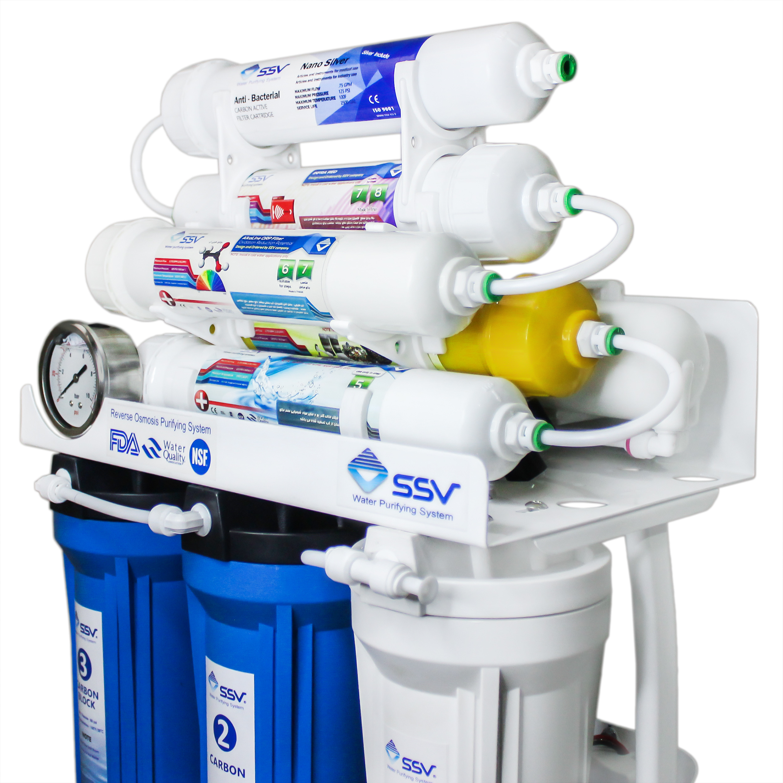 دستگاه تصفیه کننده آب اس اس وی مدل  MaxBlue 2wx900 به همراه شیر تصفیه آب