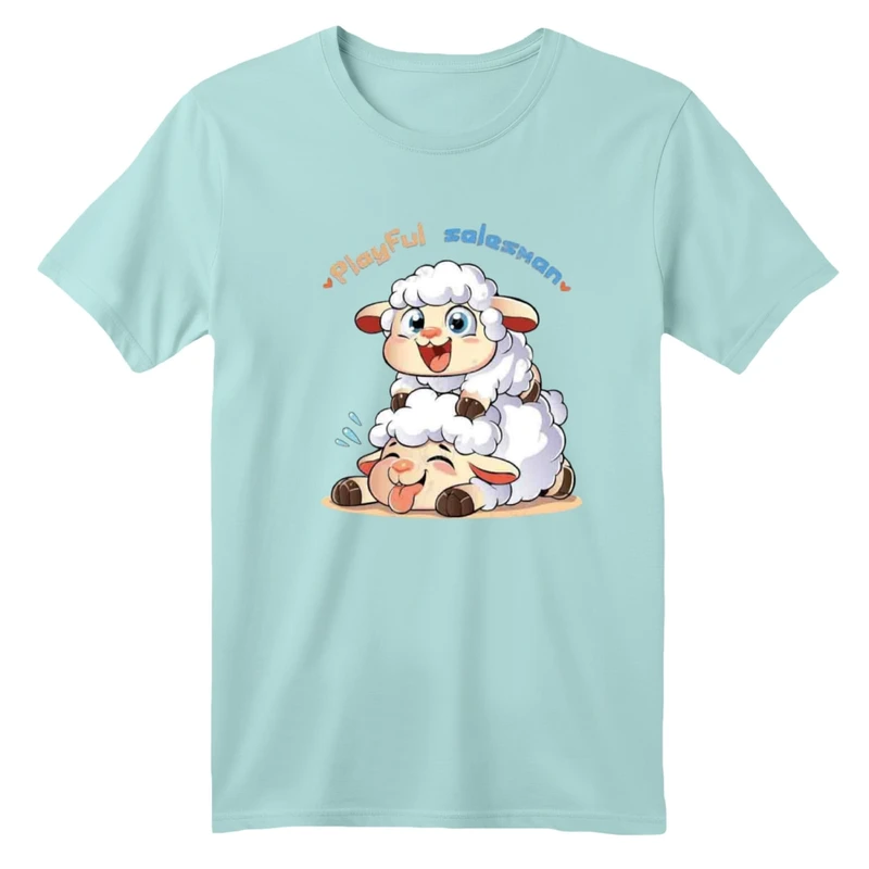 تی شرت آستین کوتاه بچگانه مدل گوسفند بامزه