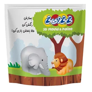 بازی آموزشی رنگ آمیزی مدل شیر و فیل
