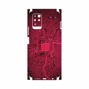 MAHOOT Red-Printed-Circuit-Board-FullSkin Cover Sticker for Infinix Note 10