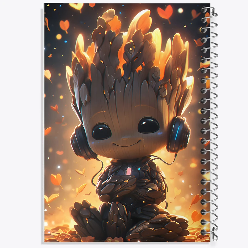 دفتر مشق 50 برگ خندالو طرح گروت (Groot) کد N3854