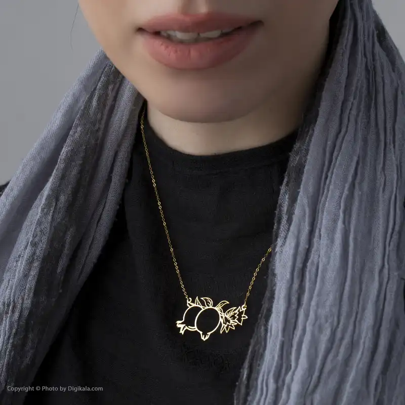 گردنبند طلا 18 عیار زنانه ماهک مدل MM0612