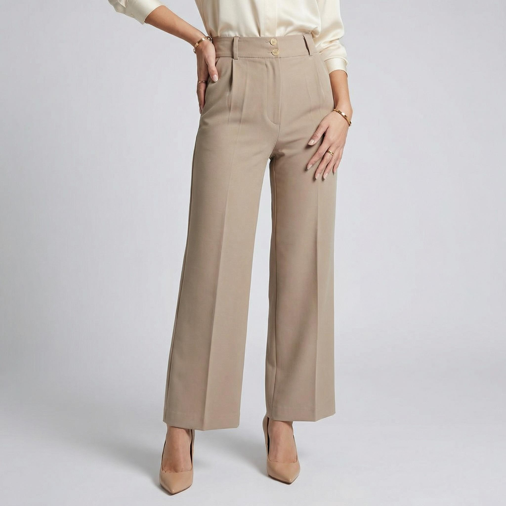 شلوار واید لگ زنانه مدل مازراتی