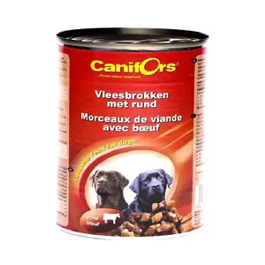 کنسرو غذا سگ کانیفورس مدل Beef کد 1044 وزن 400 گرم بسته 5 عددی