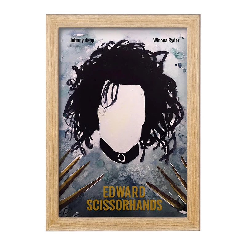 تابلو خندالو مدل ادوارد دست قیچی (Edward Scissorhands) کد F11339