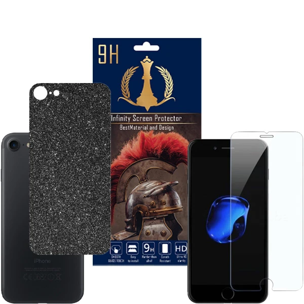 برچسب پوششی اینفینیتی مدل PR MAX مناسب برای گوشی موبایل اپل iPhone SE 2022 به همراه محافظ صفحه نمایش