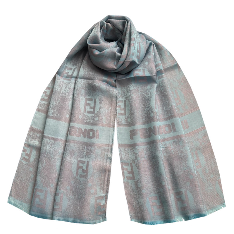 شال زنانه مدل نخ ژاکارد دورو وارداتی شاین دار هایلایتی چهار فصل کد ۲