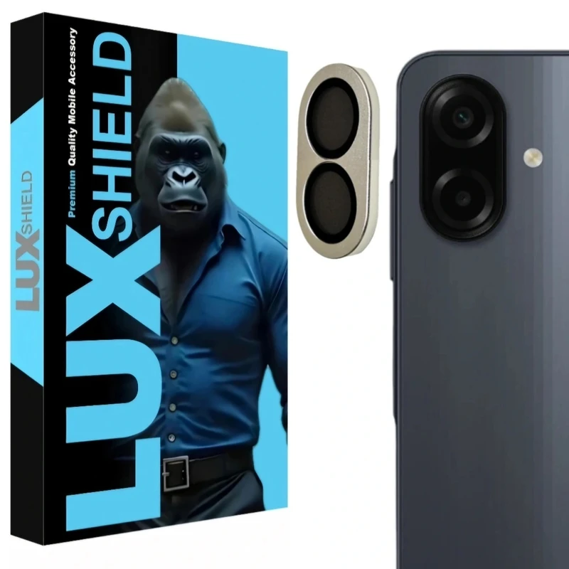 محافظ لنز دوربین فلزی لوکس شیلد مدل شیشه فلزی مناسب برای گوشی موبایل سامسونگ Galaxy A07