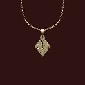 گردنبند طلا 18 عیار زنانه مدوپد مدل هندسی کد X2-1-1257