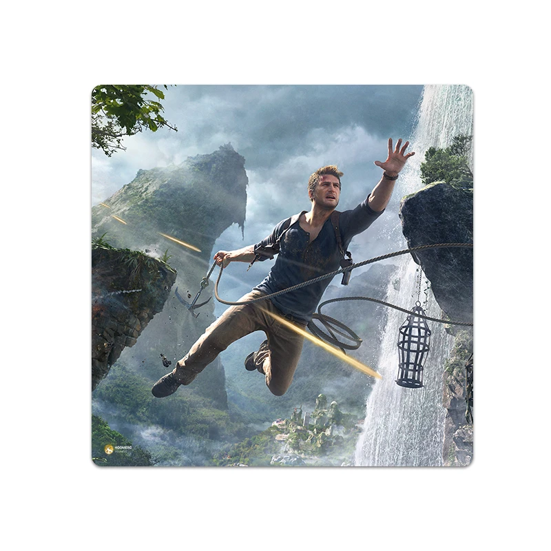 ماوس پد هومرو مدل NX654 طرح بازی Uncharted سایز 40x40 سانتی‌متر