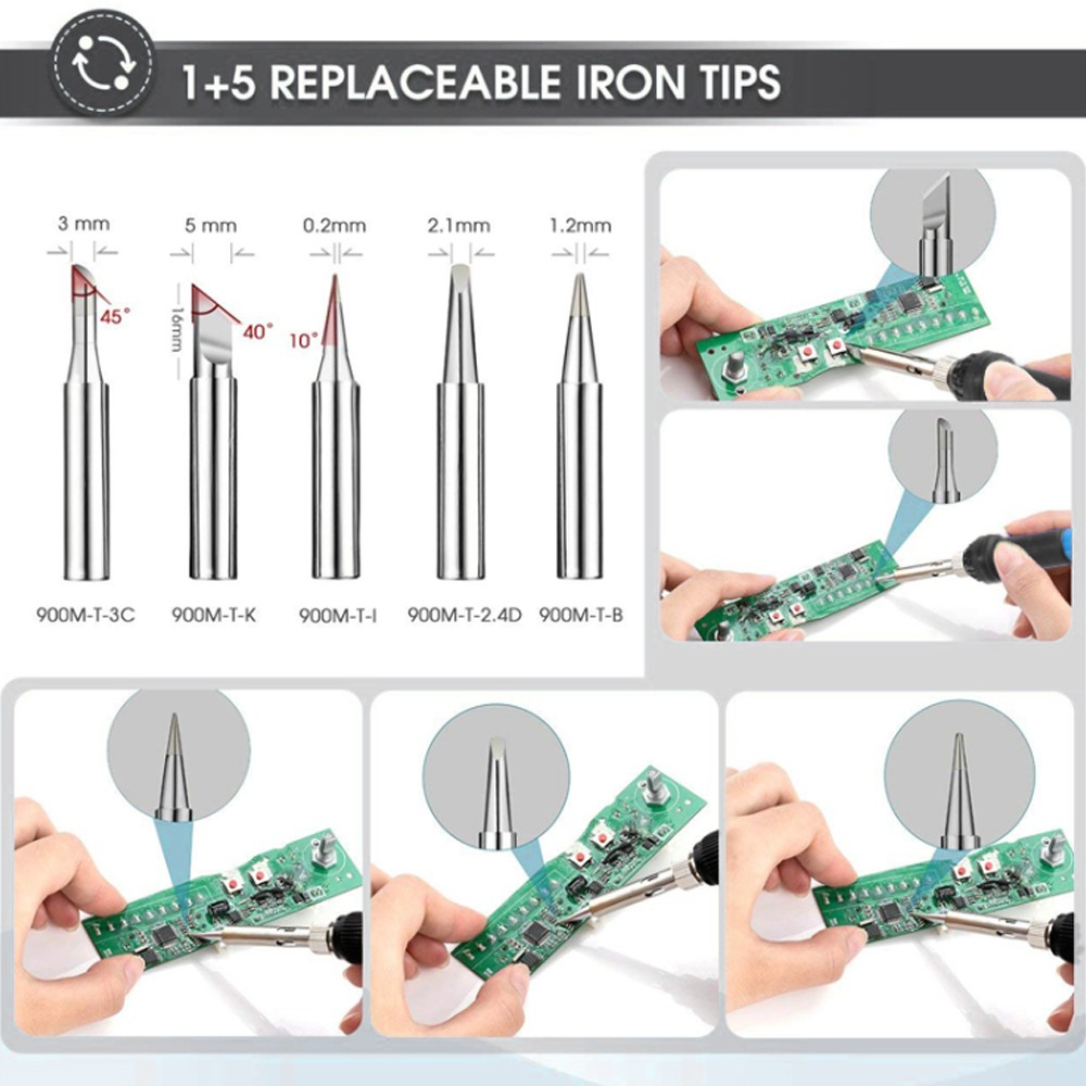 قیمت و خرید مجموعه 21 عددی ابزار هویه مدل Iron 21 in 1 60w