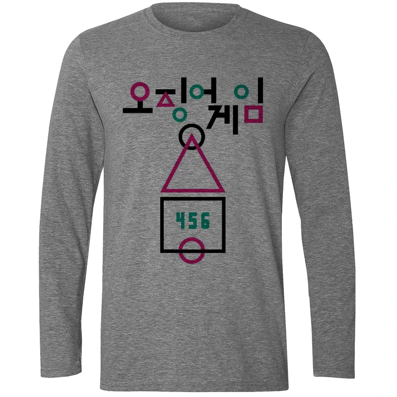 تی شرت آستین بلند مردانه مدل بازی مرکب W320