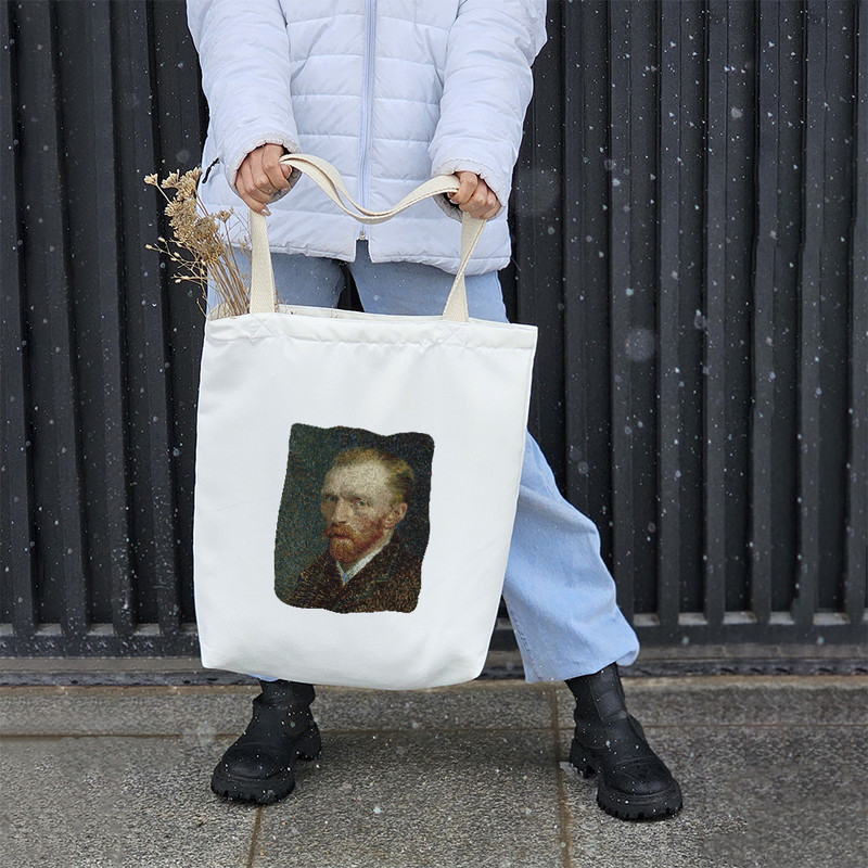 ساک خرید خندالو طرح سلف پرتره ونگوگ کد 715