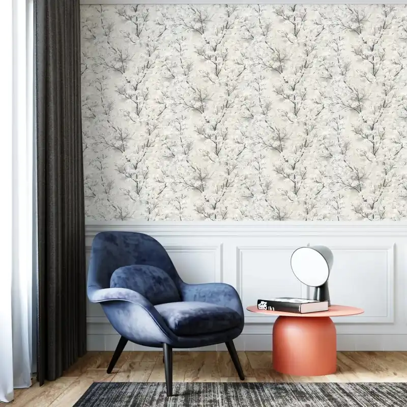 کاغذ دیواری طرح درخت و درختچه کد 6001