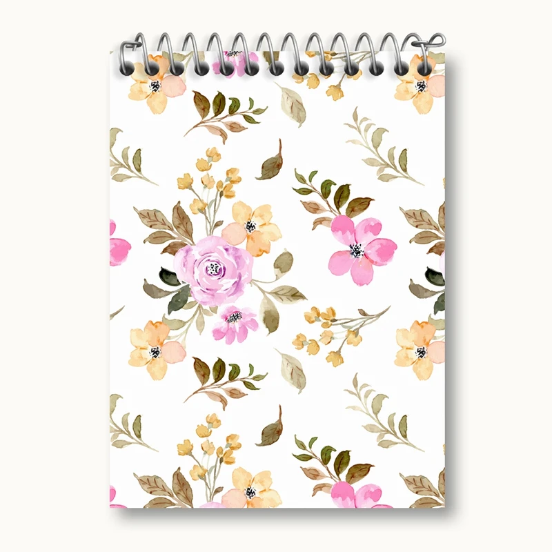 دفتر یادداشت 50 برگ خندالو مدل گل گلی کد 28997