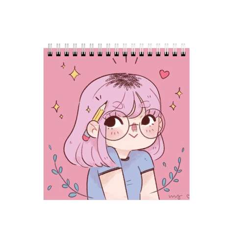 دفتر طراحی طرح نقاشی دختر عینکی کد 8565163