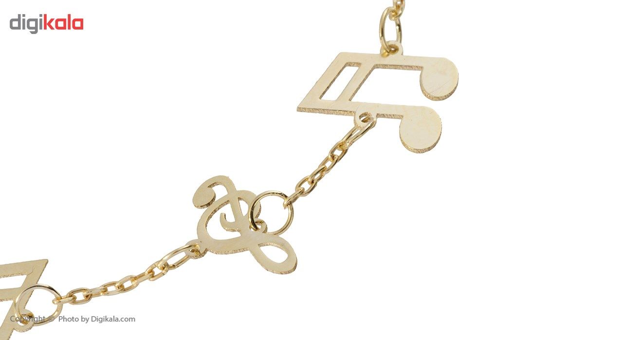دستبند طلا 18 عیار زنانه ماهک مدل MB0360 -  - 4