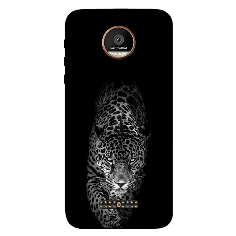 کاور مگافون طرح پلنگ مدل 1879 مناسب برای گوشی موبایل موتورولا Moto Z Force