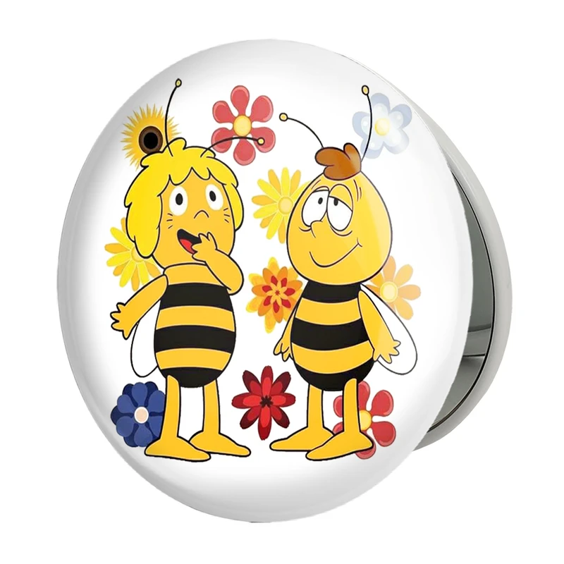 آینه جیبی خندالو طرح نوستالژی مدل تاشو کد 29135