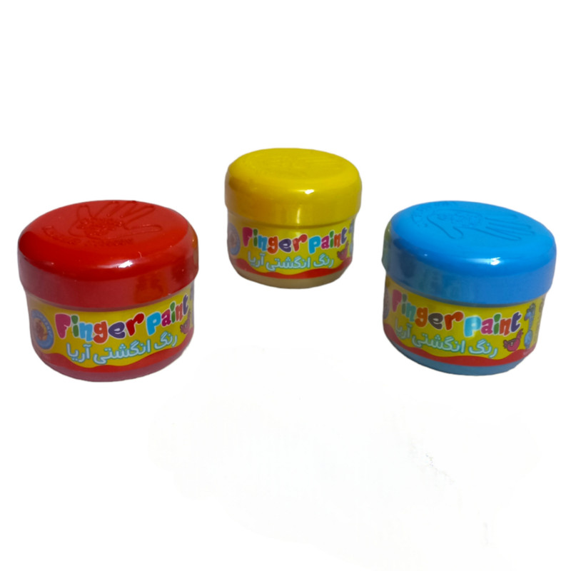 آبرنگ 12 رنگ آریا مدل 01 به همراه رنگ انگشتی