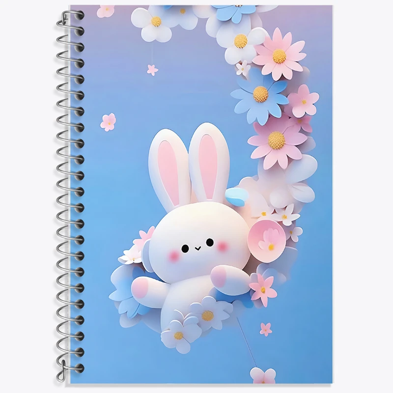 دفتر نت موسیقی 50 برگ خندالو طرح خرگوش بامزه کد F5776