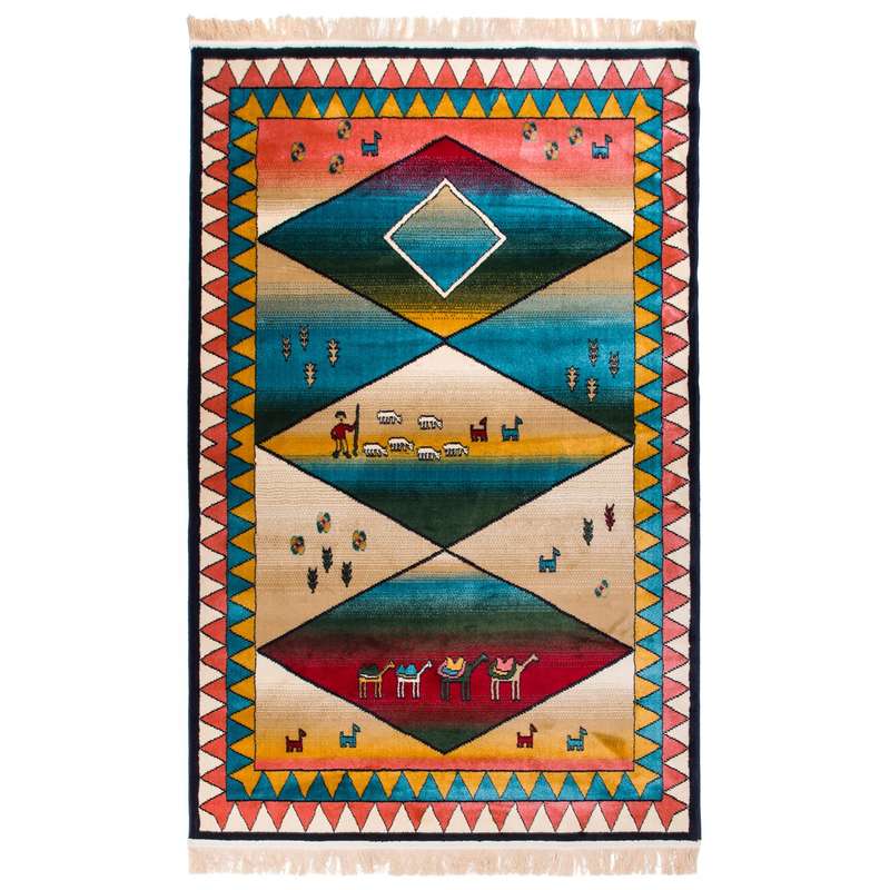 گبه ماشینی دنیای فرش کد 1035 گبه ماشینی دنیای فرش کد 1035