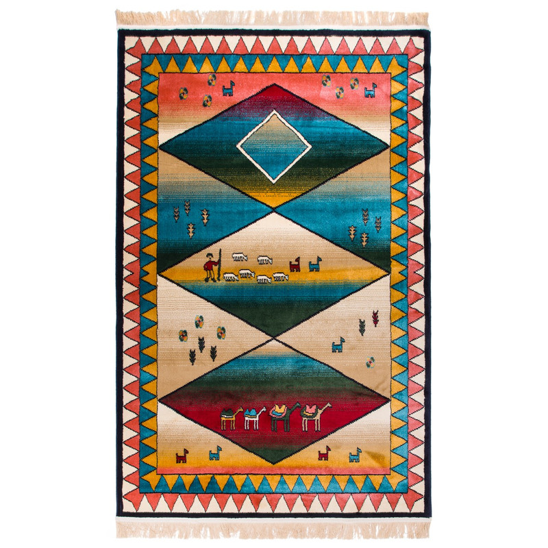 گبه ماشینی دنیای فرش کد 1035 گبه ماشینی دنیای فرش کد 1035