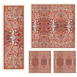 ست رومیزی 4 تکه شمسه نگار مدل SETU12A