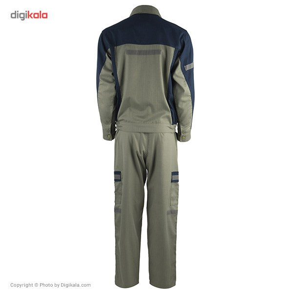 کاپشن و شلوار مهندسی خادم مدل سبز آبی