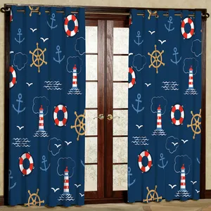 پرده مدل ملوان هازان پانچی کد 2284 سایز 140x200 سانتی متر