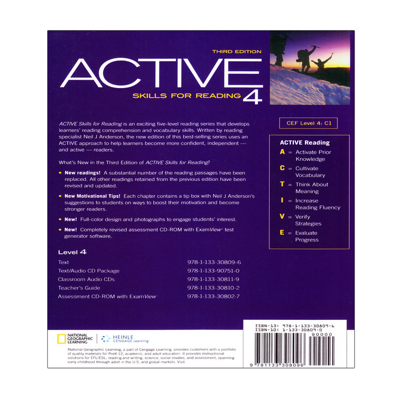 کتاب Active Skills For Reading 4 اثر Neil J Anderson انتشارات اشتیاق نور