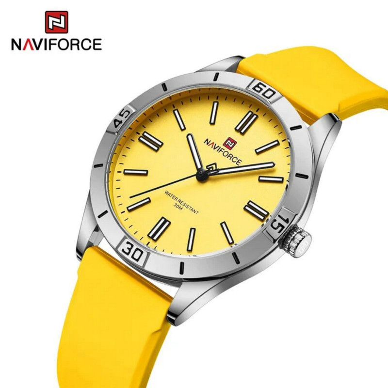 ساعت مچی عقربه ای زنانه نیوی فورس مدل اسپرت موتور ژاپن