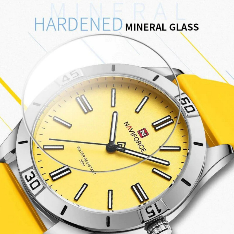 ساعت مچی عقربه ای زنانه نیوی فورس مدل اسپرت موتور ژاپن