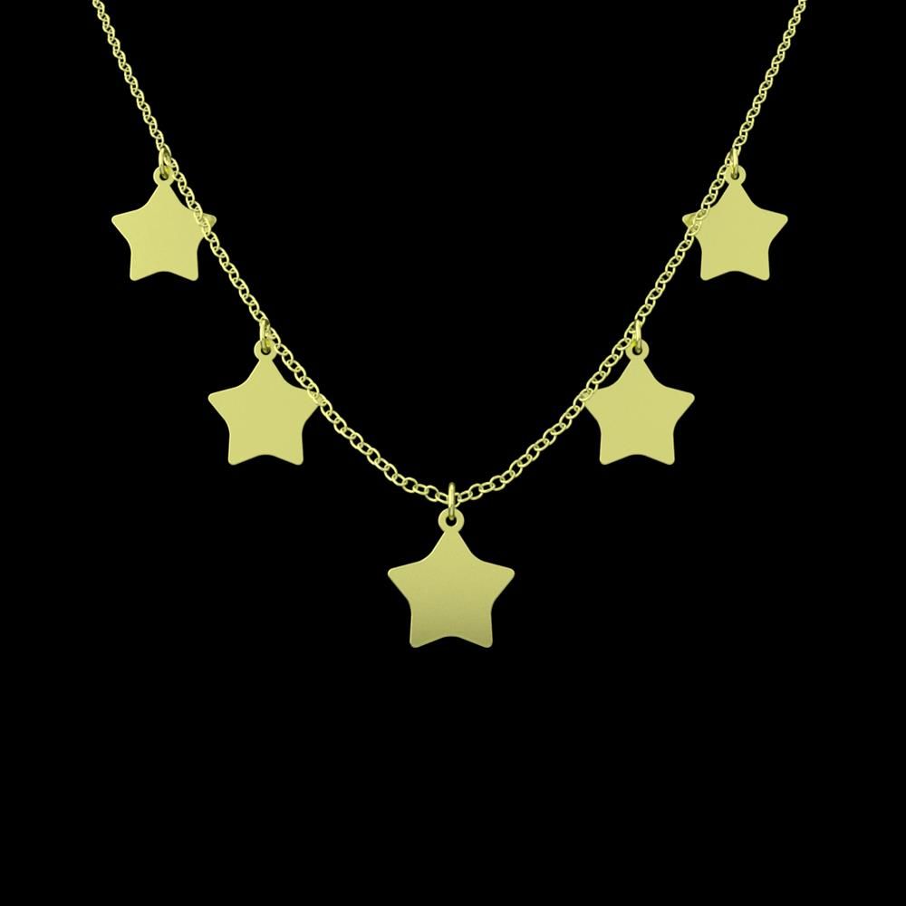 گردنبند طلا 18 عیار زنانه مدوپد مدل ستاره کد RNA15409 - - 1