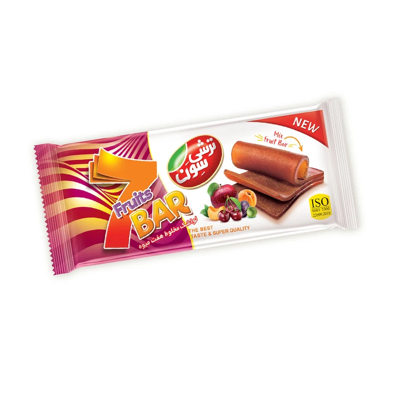 لواشک لایه ای استیکی چند میوه ترش سون - 40 گرم بسته 24 عددی