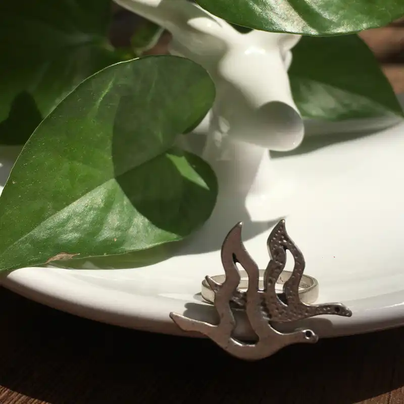 انگشتر مدل دو پرنده