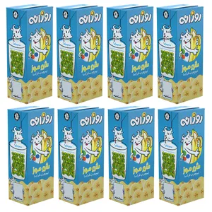 شیرموز نیم چرب فرادما روزانه - 200 میلی لیتر بسته 8 عددی