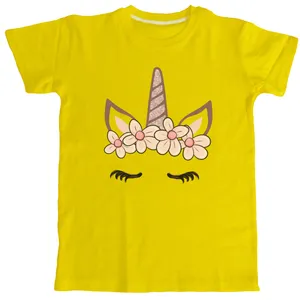 تی شرت بچگانه مدل یونیکورن تمام پنبه تریکو