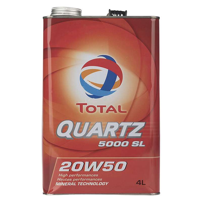 روغن موتور خودرو توتال مدل Quartz 5000 SL حجم 4 لیتر