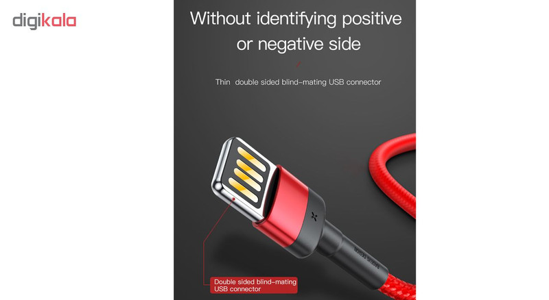 قیمت و خرید کابل تبدیل USB به لایتنینگ باسئوس مدلCALKLF-HG1 طول 2 متر